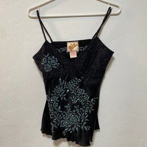 Silk Embroidered Cami